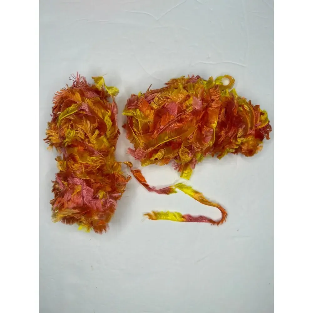 Mixed Lot 10 Oz Eyelash Fun Yarn Crochet Knit Craft DIY Gift Variegated